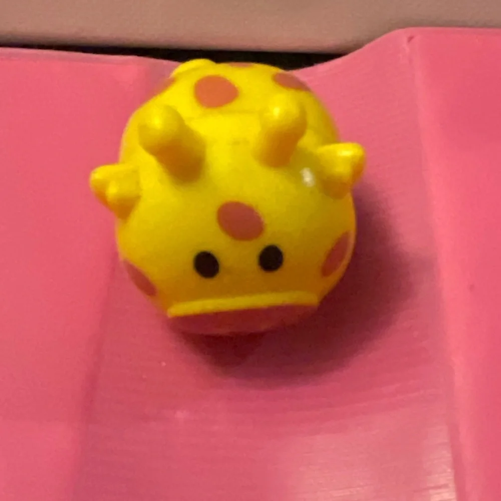 Yellow Giraffe Toy Car Keychain or bag tag